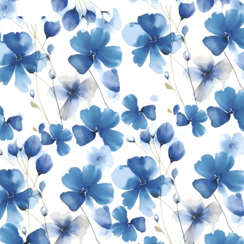Duni servetten everbloom blue 20 stuks 33 x 33 cm