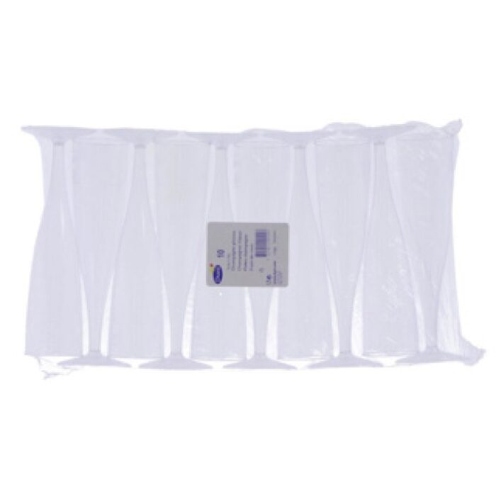 Duni champagneglazen crystallo plastic 10 stuks - Afbeelding 4