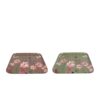 Dienblad floral 2 assorti metaal 20x20x1,5cm (assortiment – willekeurige uitvoering)