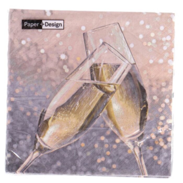 Servetten Cheers 33x33 cm - Afbeelding 2