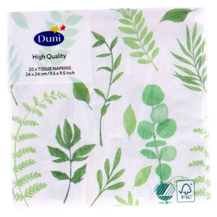 Servetten Greenery 24x24 cm