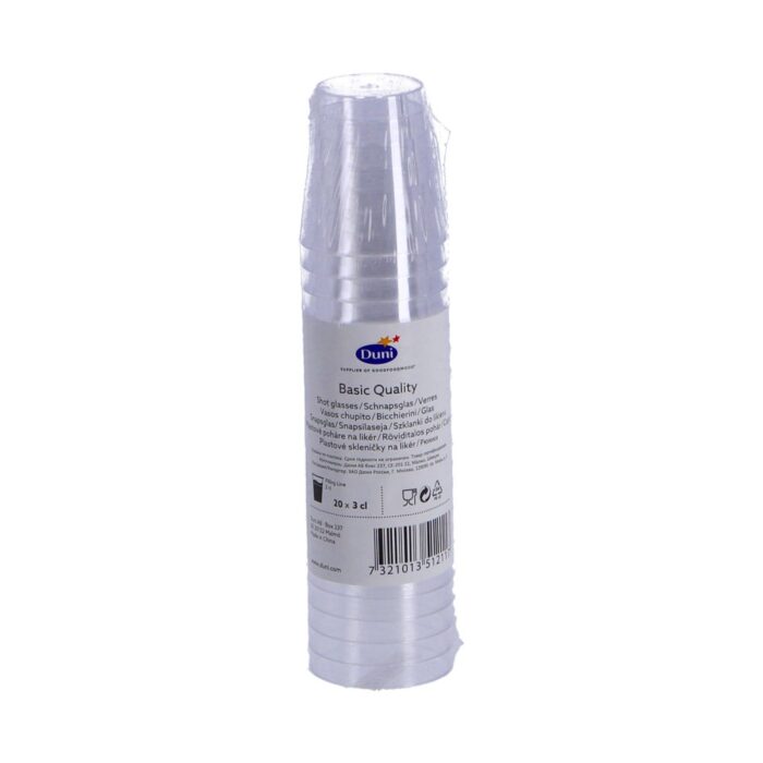 shotglas plastic 20 stuks