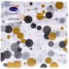 Servetten Festive Bubbles Black 33x33 cm