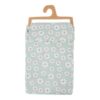Daisy flowers tafelkleed textiel groen rond 160 cm