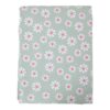 Daisy flowers tafelkleed textiel groen rond 160 cm