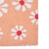 Daisy flowers tafelkleed textiel oranje 140x250 cm