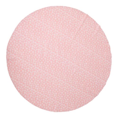 Daisy flowers tafelkleed textiel roze rond 160 cm