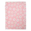 Daisy flowers tafelkleed textiel roze rond 160 cm