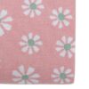 Daisy flowers tafelkleed textiel roze 140x250 cm