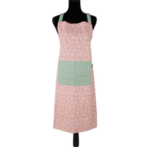 Daisy flowers schort roze 75x90 cm