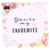 Servetten Hearts Favour 33x33 cm