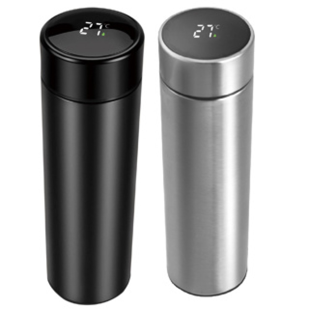 Thermosfles RVS zwart 450 ml met thermometer en theefilter - Afbeelding 7