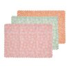 Daisy flowers placemat mix colours 35x50 set 3