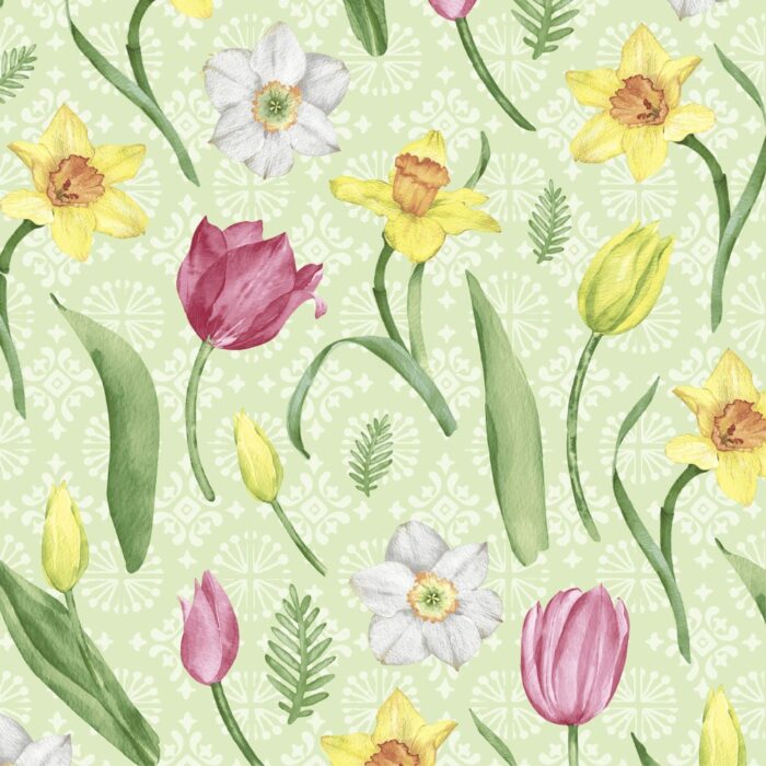 Duni servetten joyful blooms 20 stuks 33 x 33 cm