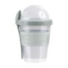 Yoghurtbeker met deksel en lepel