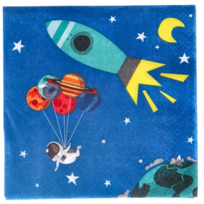 Servetten Space 33x33 cm - Afbeelding 2