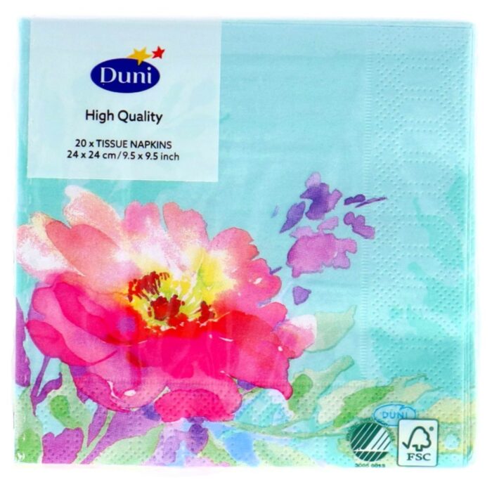 Servetten Flowy Floral 24x24 cm