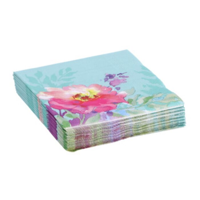 Servetten Flowy Floral 24x24 cm - Afbeelding 4