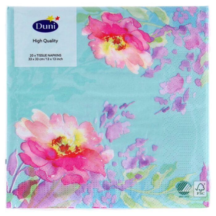 Servetten Flowy Floral 33x33 cm