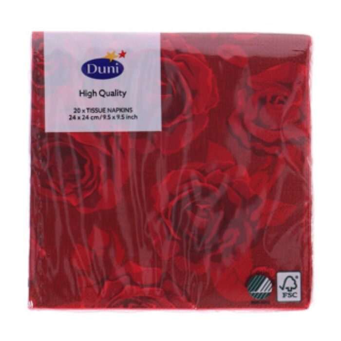 Servetten Rich Roses 24x24 cm - Afbeelding 2