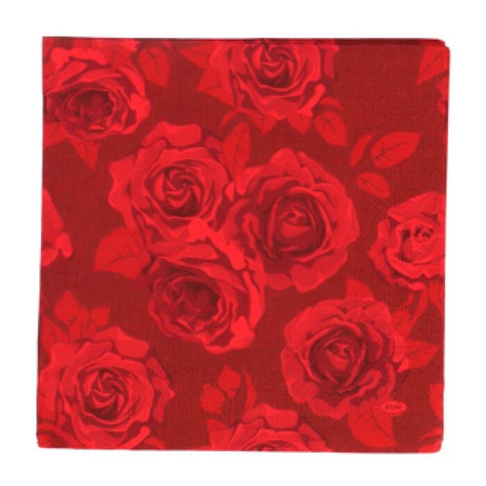 Servetten Rich Roses 33x33 cm - Afbeelding 3