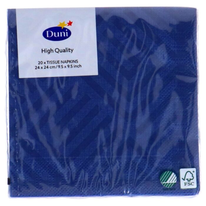 Servetten Mosaic Dark Blue 24x24 cm