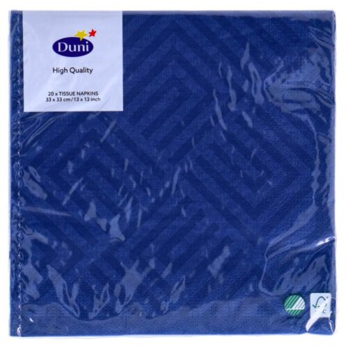 Servetten Mosaic Dark Blue 33x33 cm