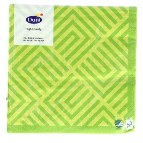 Servetten Mosaic Kiwi 33x33 cm