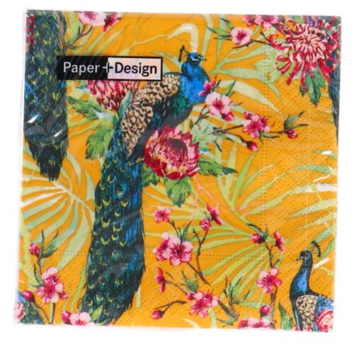 Servetten Tropic Peacock 24x24 cm