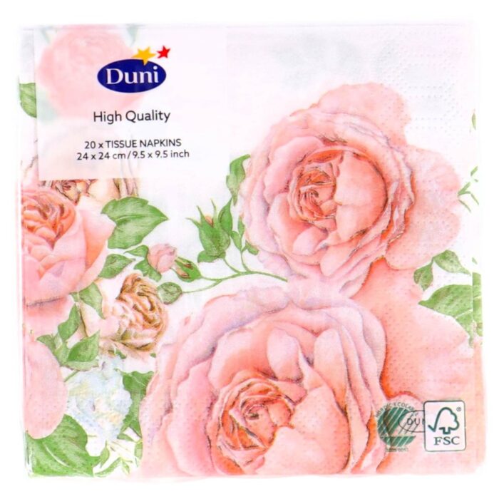 Servetten Rose Glory 24x24 cm