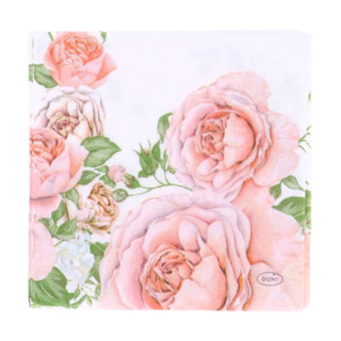 Servetten Rose Glory 24x24 cm - Afbeelding 3