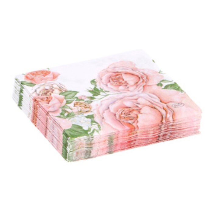 Servetten Rose Glory 24x24 cm - Afbeelding 4