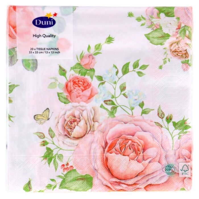Servetten Rose Glory 33x33 cm