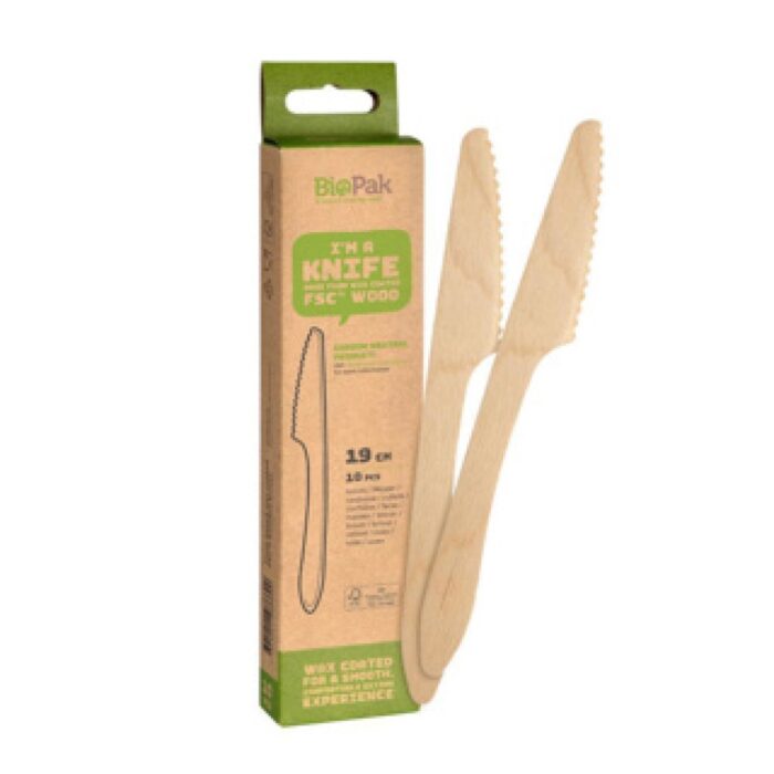 Messen 10 stuks hout - Afbeelding 2