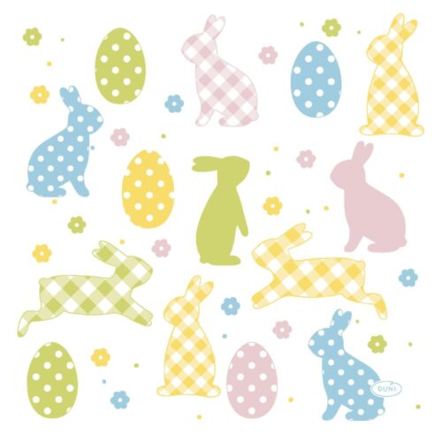 Duni tafellaken bunnies and eggs 138 x 220 cm