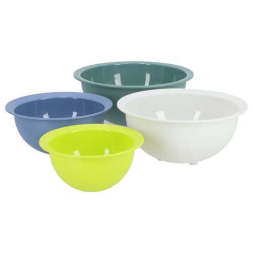 Schalenset met vergiet Caruba 4 delig