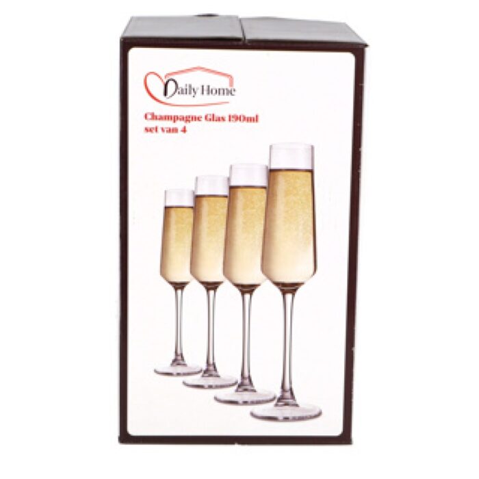 Daily home champagne glas set van 4 - Afbeelding 2