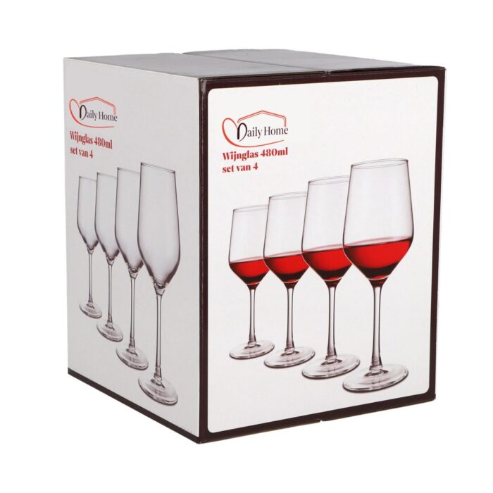 Daily home wijnglas 480ML set van 4