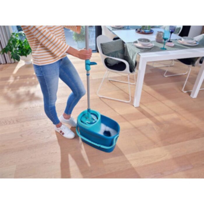 Leifheit Vloerwisser Clean Twist M Klittenband  Ergo - 33 Cm Dweil Set Compleet - Afbeelding 5