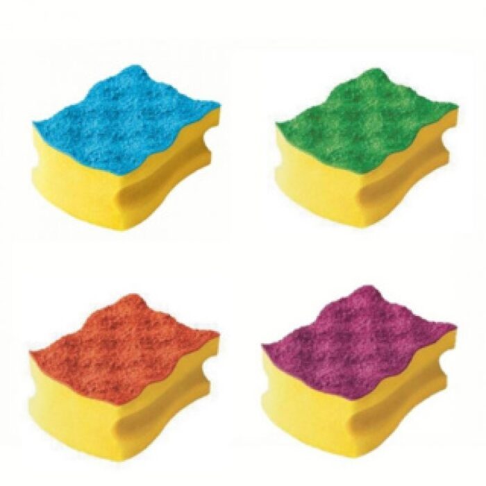 Vileda Schuursponsen Pur Active Colors 4 Stuks - Afbeelding 2