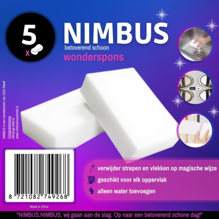 Nimbus wonderspons 5 stuks