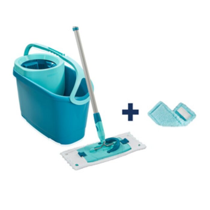 Leifheit clean twist vloerwisser m klittenband ergo - 33 cm dweil set compleet + static doek - Afbeelding 3