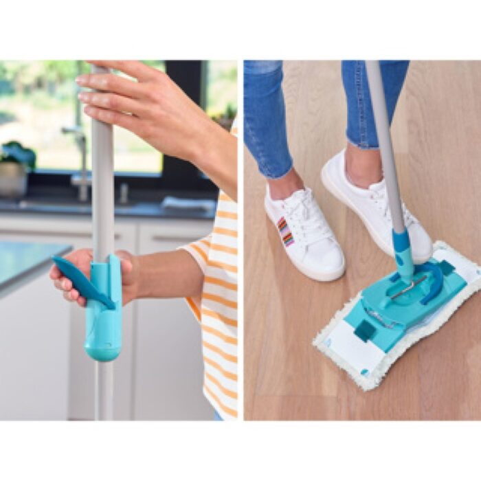Leifheit clean twist vloerwisser m klittenband ergo - 33 cm dweil set compleet + static doek - Afbeelding 5