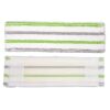 Clean home microvezel dweildoeken wit/groen 2 stuks