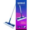 Nimbus magic vloerwisser starterkit met 10 doekjes 28x22 cm
