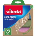 Vileda Microvezel Doek 3 Pack 100% Gerecycled