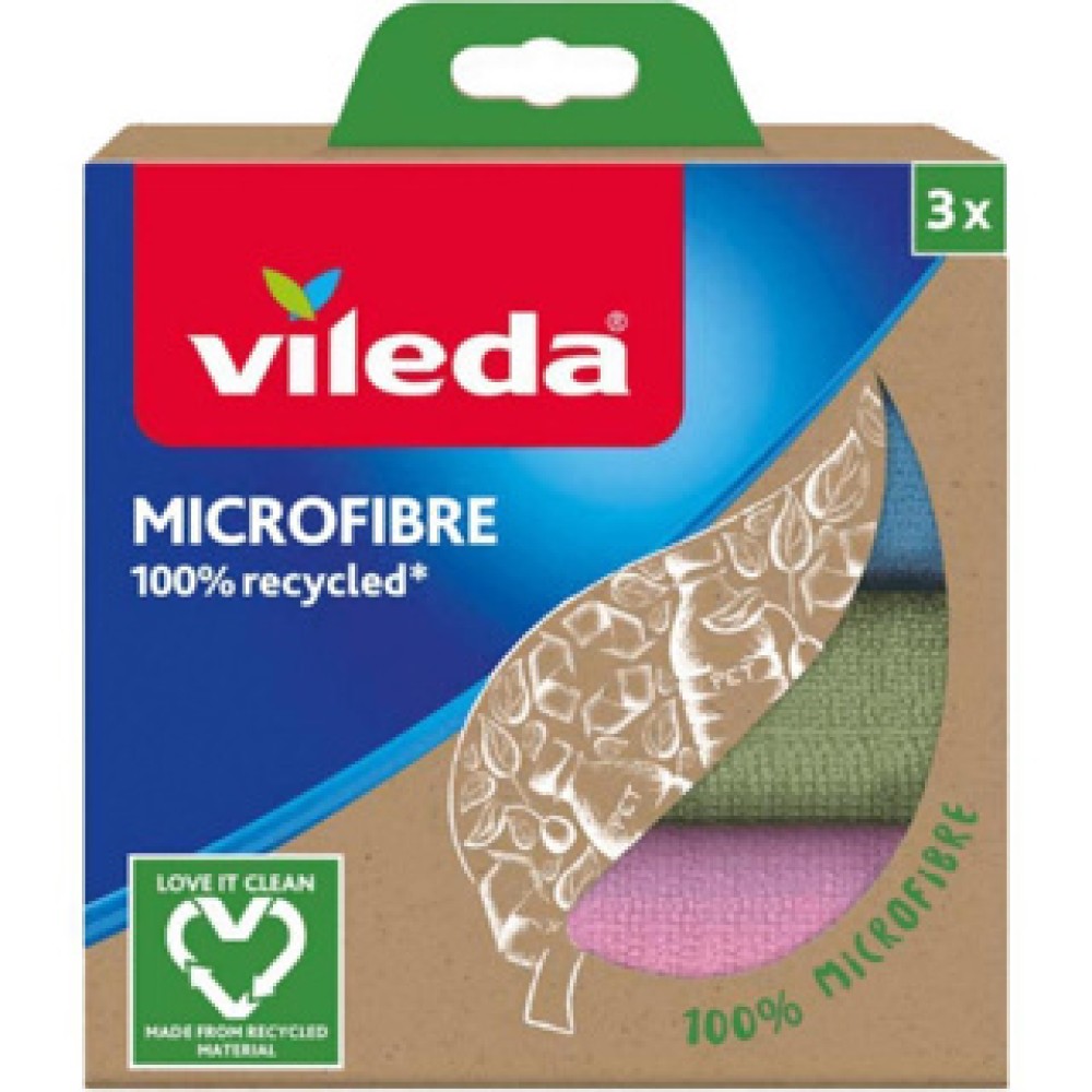 Vileda Microvezel Doek 3 Pack 100% Gerecycled - Afbeelding 4