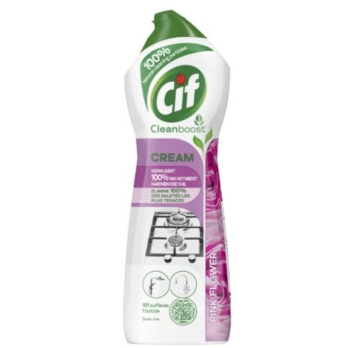 Cif Schuurmiddel 750ml Cream Pink Flower