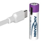 Usb oplaadbare batterijen aaa met oplaadkabel