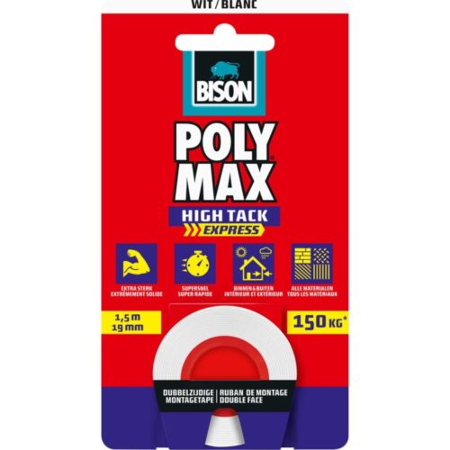 Bison Poly Max Tape Wit 1,5 m
